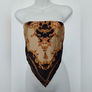 Elegant Black and Gold Women's Top